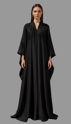 ABAYA FARASHA petite fleurs velours