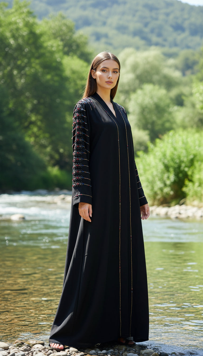 ABAYA PERLA MULTICOLORE
