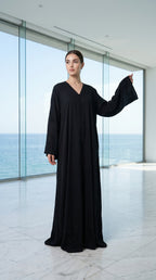ABAYA FLEURS STRASS